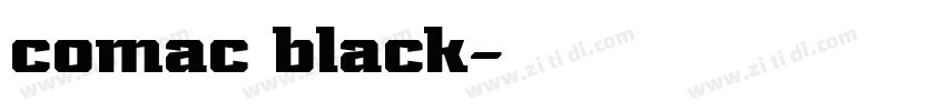 comac black字体转换